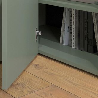 Vicco Aparador Wido, Verde, 80 X 50 Cm Con Puerta, Vicco