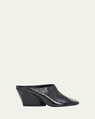 Proenza Schouler Slant Leather Mules