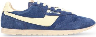 Autry Mens Windspin Low-Top Sneakers Blue Nylon Trainers