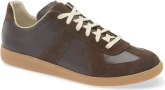 Maison Margiela Replica Low Top Sneaker in Dark Brown at Nordstrom, Size 7Us