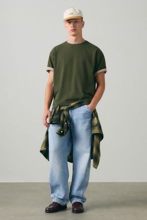 Levi's Boxy Tee - Men - XL - Green / Garment Dye Rosin
