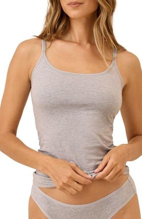 Pact Everyday Shelf Bra Camisole in Light Heather Grey at Nordstrom, Size X-Large