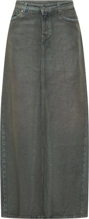 7 For All Mankind Gonna lunga dritta - - Skirts - Donna - Grigio - W25