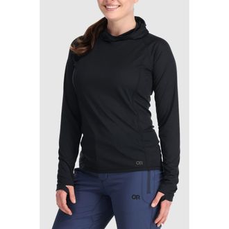 Outdoor Research Echo Raglan Sleeve Hoodie in Black at Nordstrom, Size Xx-Small