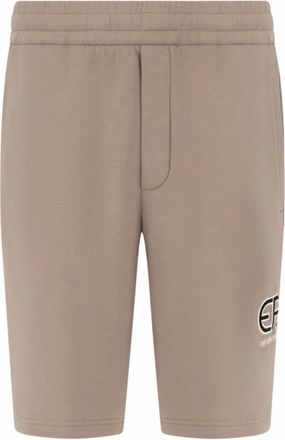 Armani Minimal Jersey Bermuda - Heren - Korte Broeken - Beige - M - Katoen - Korte Broeken