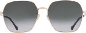 Gucci Grey Gradient Square Ladies Sunglasses GG0882SA 001 60