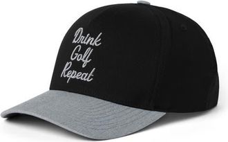 Travis Mathew Swing and Sip Baseball Cap in Black at Nordstrom