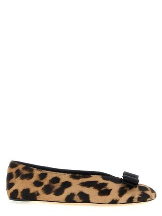 Ferragamo Womens Vanna Ballet Flats