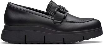 Clarks Zwarte Loafers - Dames - Loafers - Zwart - 39 1/2 EU - Leer - Schoenen