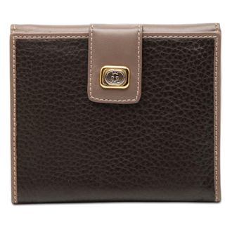 Gucci Pre-owned Gucci Bicolor Calfskin Interlocking G Small Wallet Unisex AJ3V85PPJ5D1VE3B