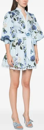 Alice & Olivia Lucy Dress - Light Blue
