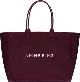 Anine Bing Leo Coated Canvas Tote Bag