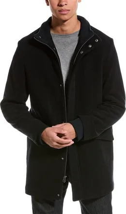 Cole Haan Signature Bomber Coat Mens Blue Long Sleeve Full Zip DDR362