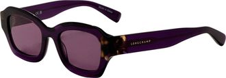 Longchamp Womens 50mm Purple Havana LO749S-505