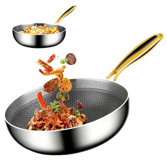 OEM Padella In Acciaio Inox 316, Design Ecologico, 28 Cm
