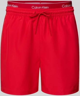 Calvin Klein Underwear Regular Fit Shorts mit integriertem Slip in Rot, Gr&ouml;&szlig;e XXL