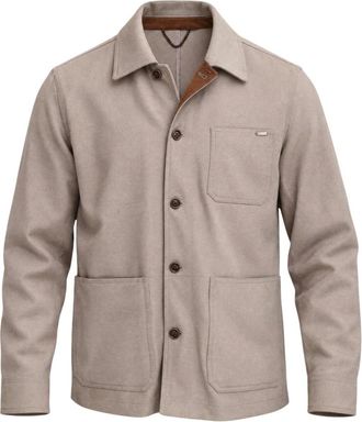 Gianni Lupo Overshirt - - Jackets - Uomo - Beige - S