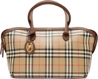 Burberry Small Check Zip Tote