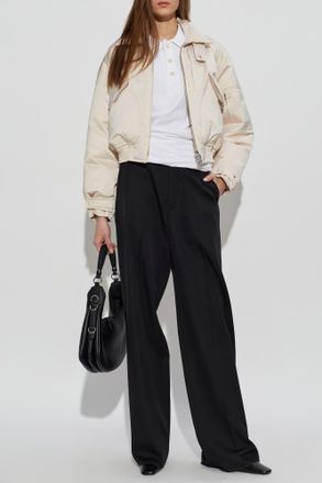 Victoria Beckham Satin Down Jacket, Womens, Cream