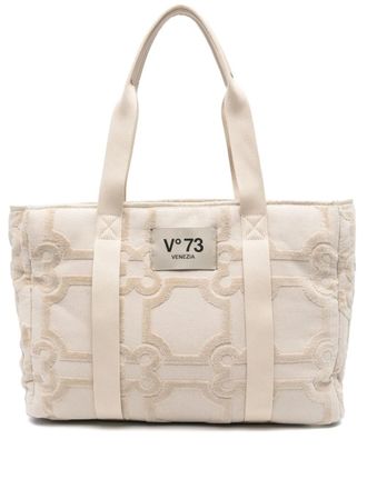 V&deg; 73 Amy tote bag - women - Metal/Polyurethane/Polyester/Cotton - OS - Neutrals