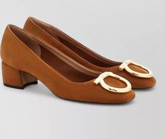 Ferragamo suede leather pumps