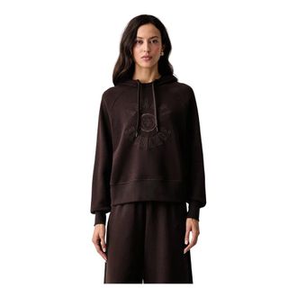 A|X Armani Exchange Sudadera de Algod&oacute;n Holgada - Sweatshirts & Hoodies - Mujer - Marr&oacute;n - XS