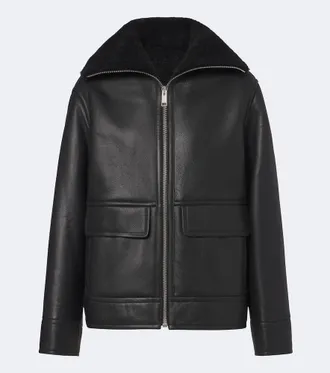 Yves Salomon Shearling-lined leather jacket