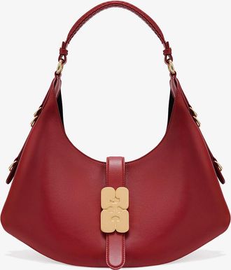 Ganni Dark Red Small Kat Bag