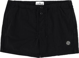 Stone Island Badeanzug mit Logo-Aufn&auml;her