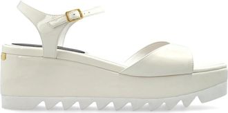 Stella McCartney Elyse Turtleneck Sandalen - Dames - Sleehakken - Wit - 38 EU - Schoenen