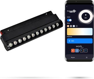 OEM Foco Lineal Led Wifi Zigbee Ajustable De 12 W Para Rieles Magn&eacute;ticos Smart Track 48 V Cc, Regulable De 3000 A 5000 K