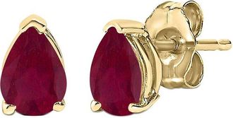House of Brilliance Haus Of Brilliance Colorful Gemstones 14K 0.90 Ct. Tw. Ruby Stud Earrings