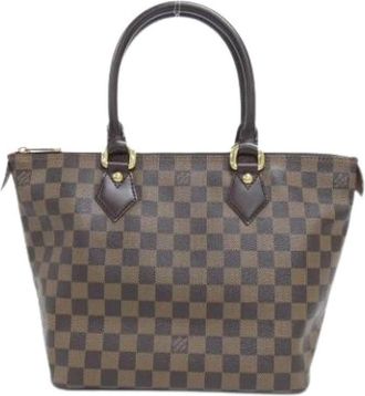 Louis Vuitton Pre-owned Vintage Canvas Handbag - Dames - Vintage Handtas - Bruin - ONE Size - Vintage