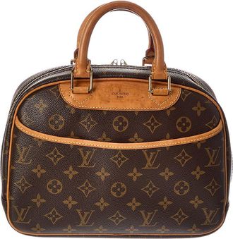 Louis Vuitton Brown Monogram Coated Canvas Trouville (Authentic Pre-Loved)