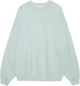 Anine Bing Miles Sweatshirt - Dames - Sweatshirts - Groen - M - Katoen - Hoodies & sweatvesten