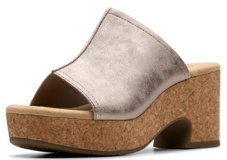 Clarks Womens Nerisa Vine Sandals, Color Taupe Meta, Size: 4 UK