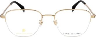 David Beckham Db 1028/G Rectangular Gold Metal Eyeglasses