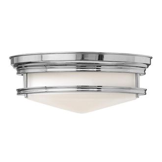 Netlighting Hadley 3 Light Semi Flush Ceiling Light Chrome E27 in Grey
