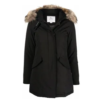 Woolrich Parkas, female, Black, Size: L Arctic Raccoon Parka