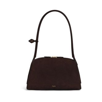 Alaia Le Bouledogue Bowling Bag - female - Ala&iuml;a - Shoulder Bags - Brown - ONE SIZE - Bags