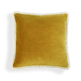 Febronie Coj&iacute;n algod&oacute;n 50x50amarillo mostaza