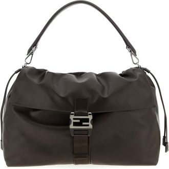 Fendi Brown Flux Maxi Messanger Handbag