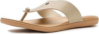 Olukai Hoopio Mele Womens Sandals Tapa/Warm Sand : 11 B - Medium, Leather