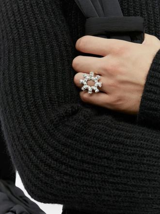 Bleue Burnham Snowflake ring - Zilver