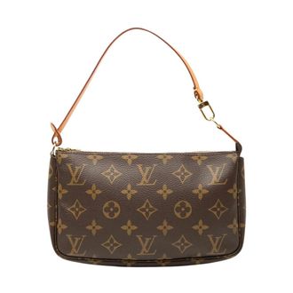 Louis Vuitton Pre-owned Mini Bags, female, Brown, Size: ONE SIZE Pre-owned Printed Leather Shoulder Bag