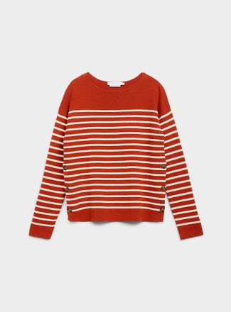 Contemporaine Womens Structured boat-neck sweater