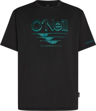 O'Neill Hybrid UPF Polygiene Graphic T-Shirt Lycra f&uuml;r Herren | schwarz
