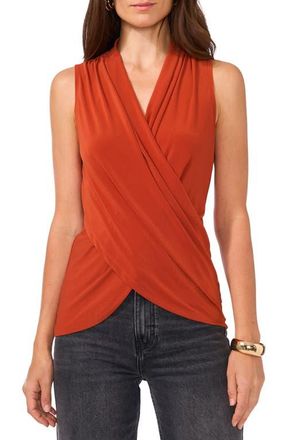 Vince Camuto Crossover Tank in Rust 803 at Nordstrom, Size Medium