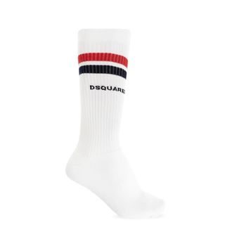 Dsquared2 Socks, male, White, Size: XS Logo Socks