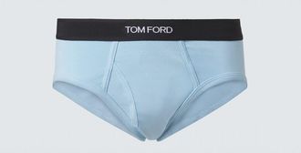 Tom Ford Logo cotton-blend briefs